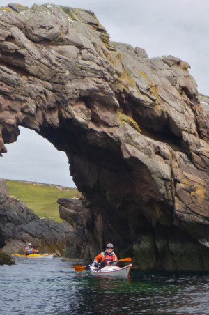 Arch on Tanera Beg Sea Kayak Summer Isles Arch North West Highlands