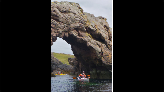 Arch on Tanera Beg Sea Kayak Summer Isles Arch North West Highlands