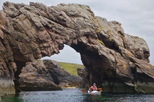 Arch on SE Coast of Tanera Beg, Summer Isles Sea Kayak Summer Isles Arch North West Highlands