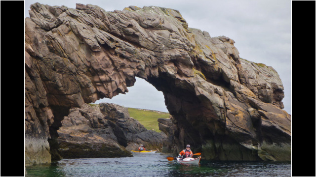 Arch on SE Coast of Tanera Beg, Summer Isles Sea Kayak Summer Isles Arch North West Highlands