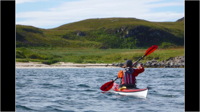Beach on North Coast Isle Ristol, Summer Isles Sea Kayak Summer Isles Isle Ristol North West Highlands