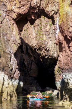 Arch on Eilean Mullagrach, Summer Isles Sea Kayak Summer Isles Arch North West Highlands