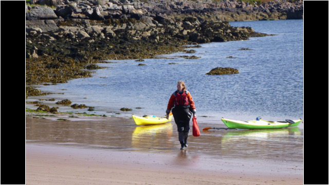 Beach on East Coast of Isle Ristol Sea Kayak Summer Isles Beach North West Highlands