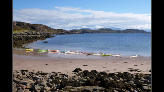 Beach on East Coast of Isle Ristol Sea Kayak Summer Isles Beach North West Highlands
