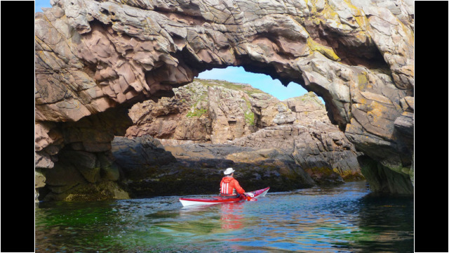 Arch on Tanera Beg Sea Kayak Summer Isles Arch North West Highlands