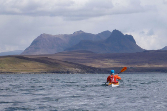 Stac Pollaidh from Badentarbat Bay Sea Kayak Summer Isles North West Highlands