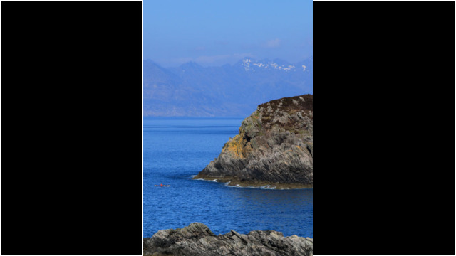Cullins from Point of Sleat Sea Kayak Skye Point of Sleat