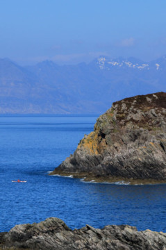 Cullins from Point of Sleat Sea Kayak Skye Point of Sleat