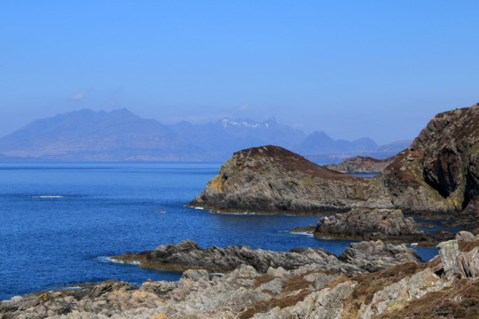 Cullins from Point of Sleat Sea Kayak Skye Point of Sleat