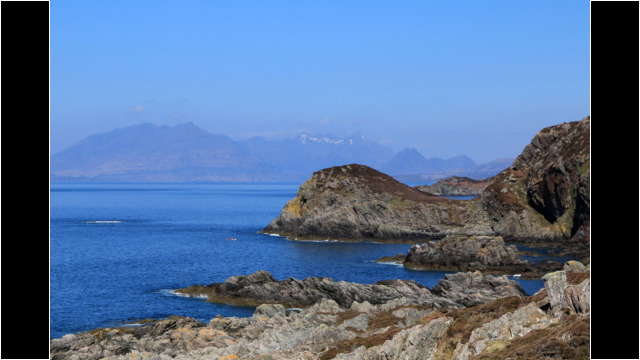 Cullins from Point of Sleat Sea Kayak Skye Point of Sleat