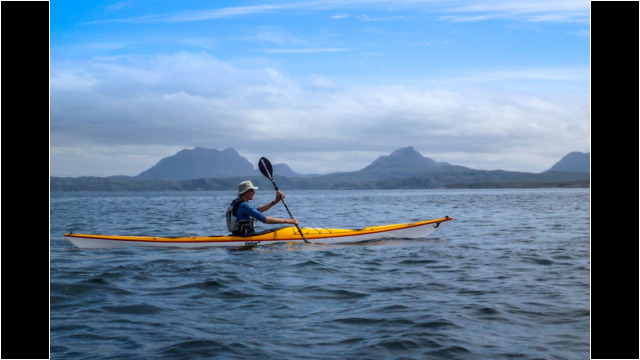 Assynt Mountains from Rubha Coigeach Sea Kayak Rubha Coigeach