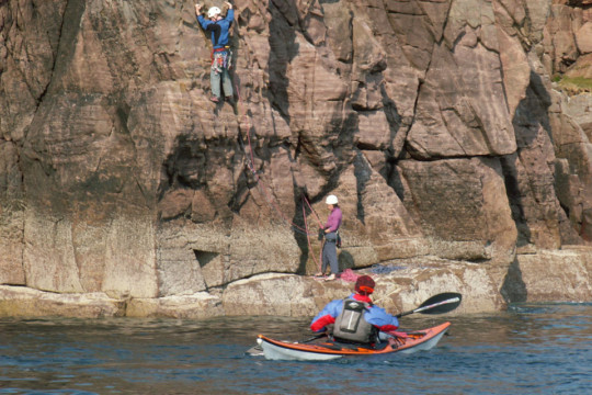 Climbers at Reiff, Rubha Coigeach Sea Kayak Rubha Coigeach Climbers
