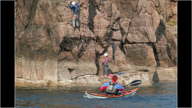 Climbers at Reiff, Rubha Coigeach Sea Kayak Rubha Coigeach Climbers