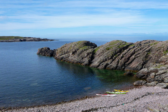 Landing at Faochag Bay, Rubha Coigeach Sea Kayak Rubha Coigeach