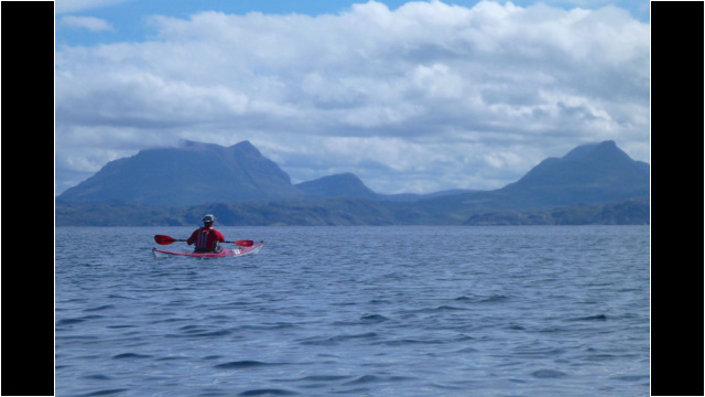 Assynt Mountains from Rubha Coigeach Sea Kayak Rubha Coigeach