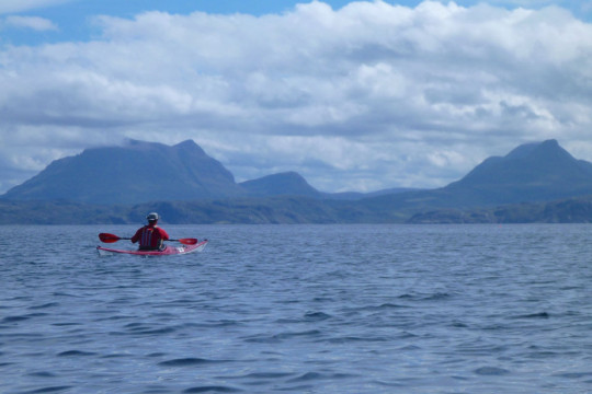 Assynt Mountains from Rubha Coigeach Sea Kayak Rubha Coigeach