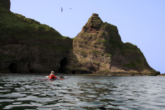 Strahangles Point coastline Sea Kayak Troup Head