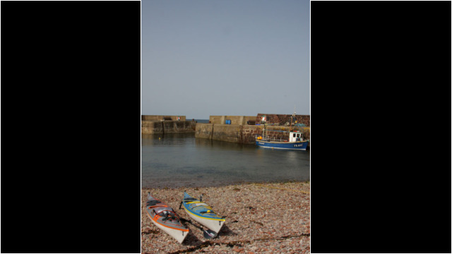 Pennan harbour Sea Kayak Troup Head Pennan
