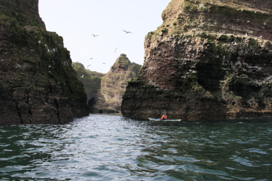 Strahangles Point coastline Sea Kayak Troup Head