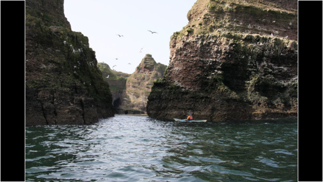 Strahangles Point coastline Sea Kayak Troup Head