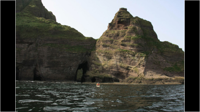 Strahangles Point coastline Sea Kayak Troup Head