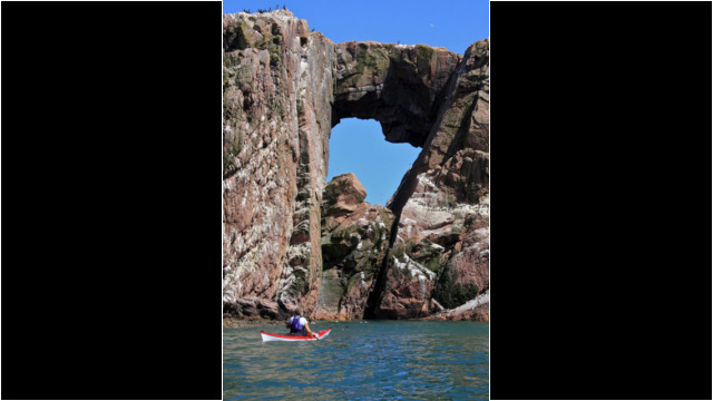Arch at Dunbuy Sea Kayak Bullers of Buchan