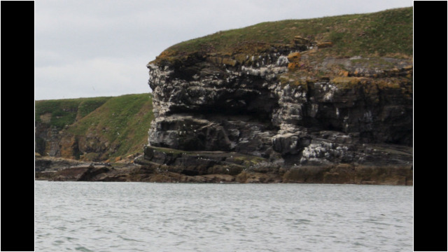 Approaching Slains Castle Sea Kayak Port Errol to Collieston