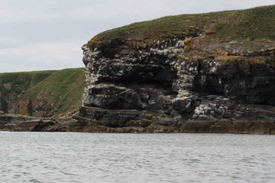 Approaching Slains Castle Sea Kayak Port Errol to Collieston