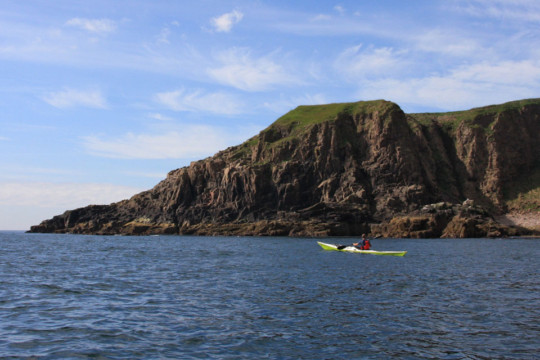 Coastline near Hares Ness Sea Kayak Cove to Stonehaven