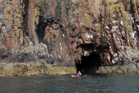 Caves south of Cove Sea Kayak Cove to Stonehaven