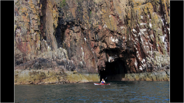 Caves south of Cove Sea Kayak Cove to Stonehaven