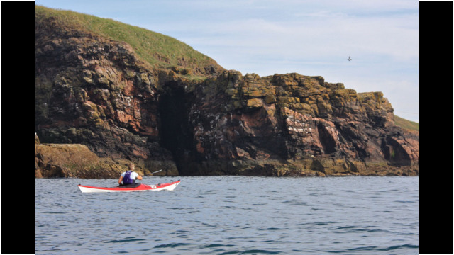 Cliffs south of Cove Sea Kayak Cove to Stonehaven
