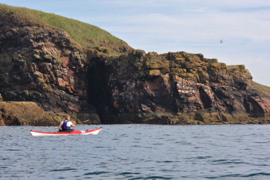 Cliffs south of Cove Sea Kayak Cove to Stonehaven
