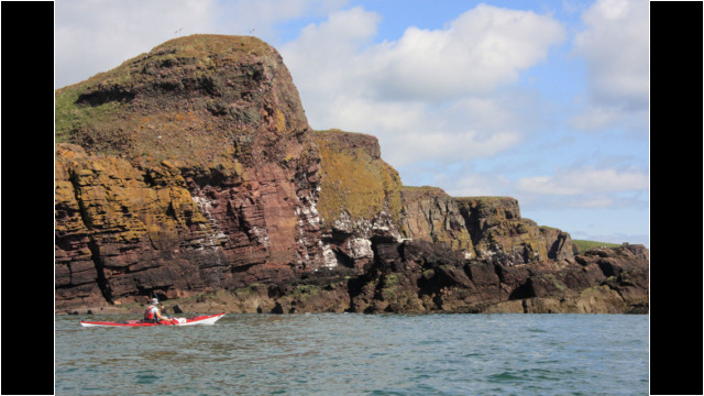 Coastline towards Todhead Point Sea Kayak Stonehaven to Inverbervie