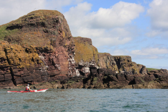 Coastline towards Todhead Point Sea Kayak Stonehaven to Inverbervie