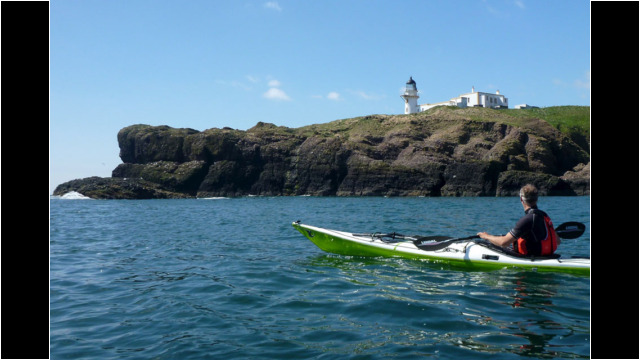 Todhead Point Lighthouse Sea Kayak Stonehaven to Inverbervie Todhead Point Lighthouse