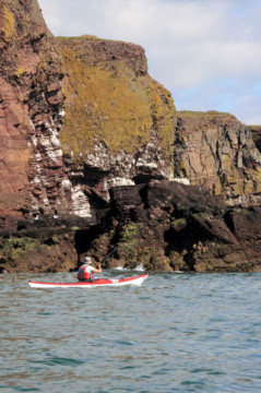 Inverbervie coastline Sea Kayak Stonehaven to Inverbervie