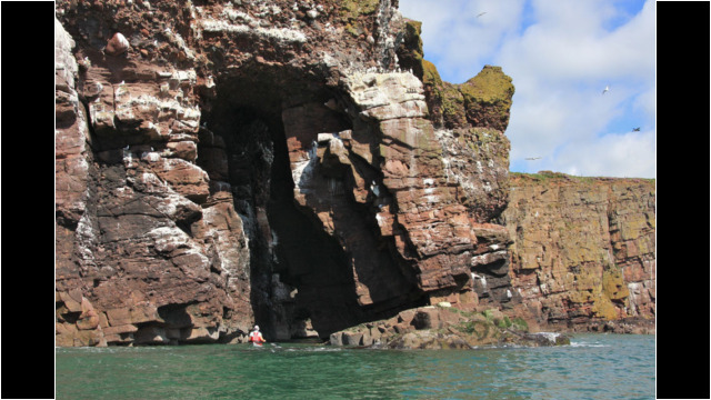 Coastline north of Inverbervie Sea Kayak Stonehaven to Inverbervie