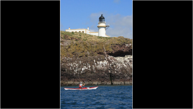 Todheaed Point Lighthouse Sea Kayak Stonehaven to Inverbervie Todhead Point Lighthouse