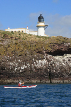 Todheaed Point Lighthouse Sea Kayak Stonehaven to Inverbervie Todhead Point Lighthouse