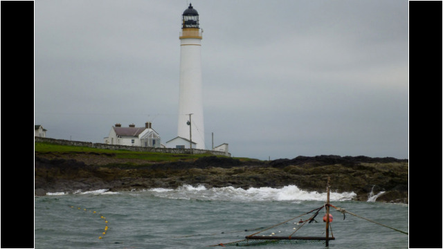 Scurdie Ness Lighthouse & salmon net Scurdie Ness Lighthouse