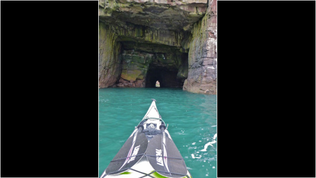 Arch near Prail Castle Sea Kayak Scurdie Ness