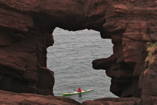 Arbroath sandstone architecture Sea Kayak Scurdie Ness Arbroath