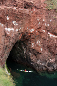 Arbroath cliffs & caves Sea Kayak Scurdie Ness Arbroath