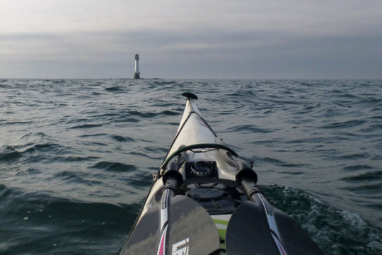 Approaching Bell Rock Sea Kayak Bell Rock