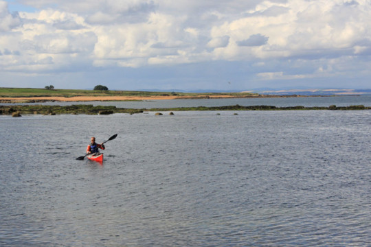 Arriving at Kingsbarns Sea Kayak St Andrews Kingsbarn