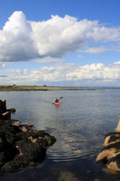 Arriving at Kingsbarns Sea Kayak St Andrews Kingsbarn