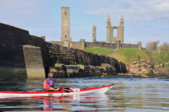 St Andrews cathedral Sea Kayak St Andrews cathedral