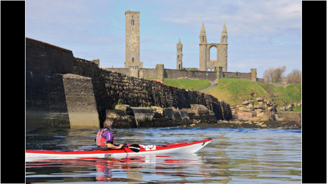 St Andrews cathedral Sea Kayak St Andrews cathedral