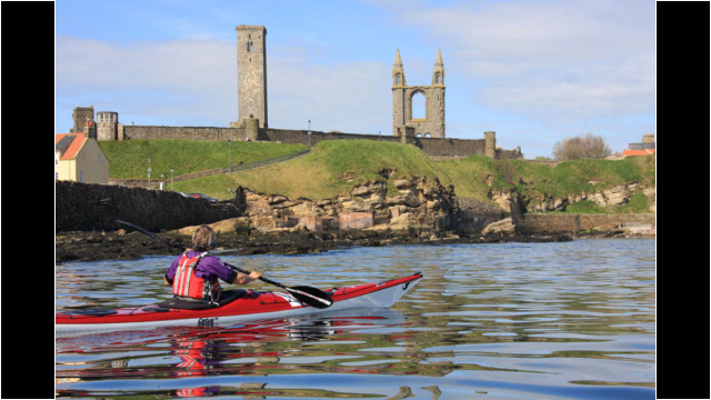 St Andrews cathedral Sea Kayak St Andrews cathedral